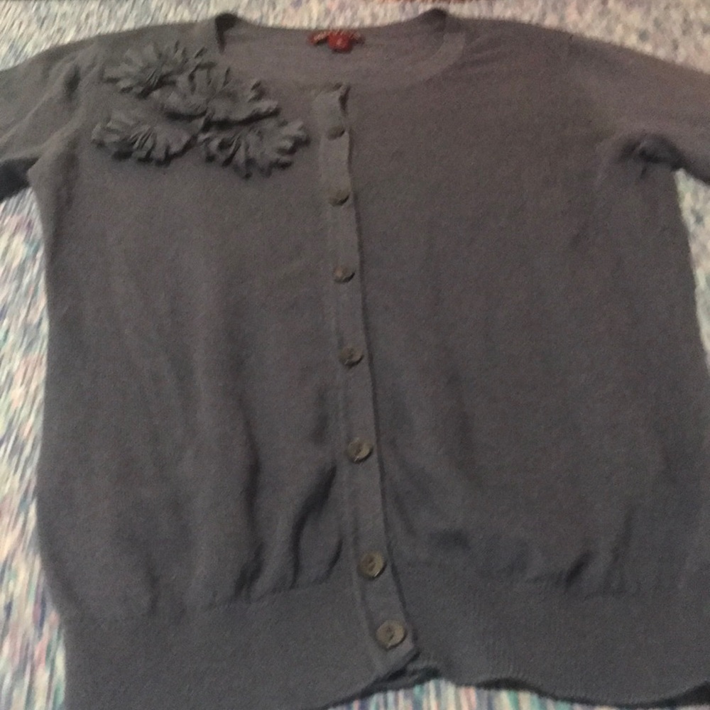 Purple grey sweater